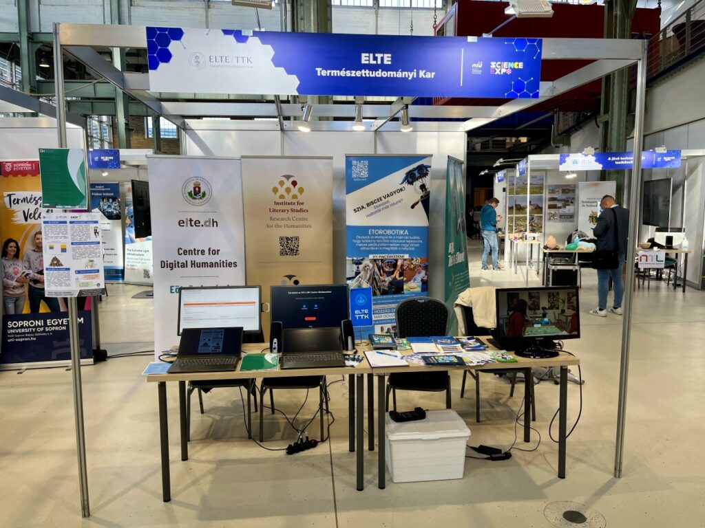Az ELTE DH standja a Science Expon